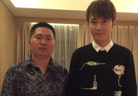 广州门徒与明星合影