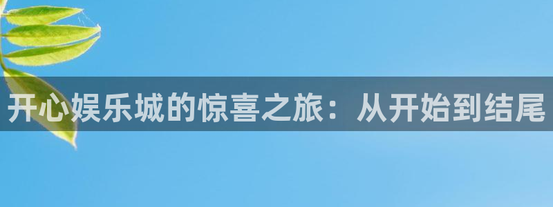 门徒娱乐app官方版下载：开心娱乐城的惊喜之旅：从开始到结尾