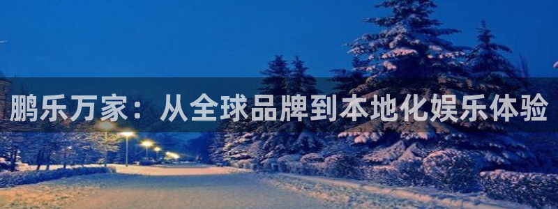 门徒娱乐官方平台入口：鹏乐万家：从全球品牌到本地化娱乐体验